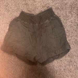 Women's green Casual Shorts